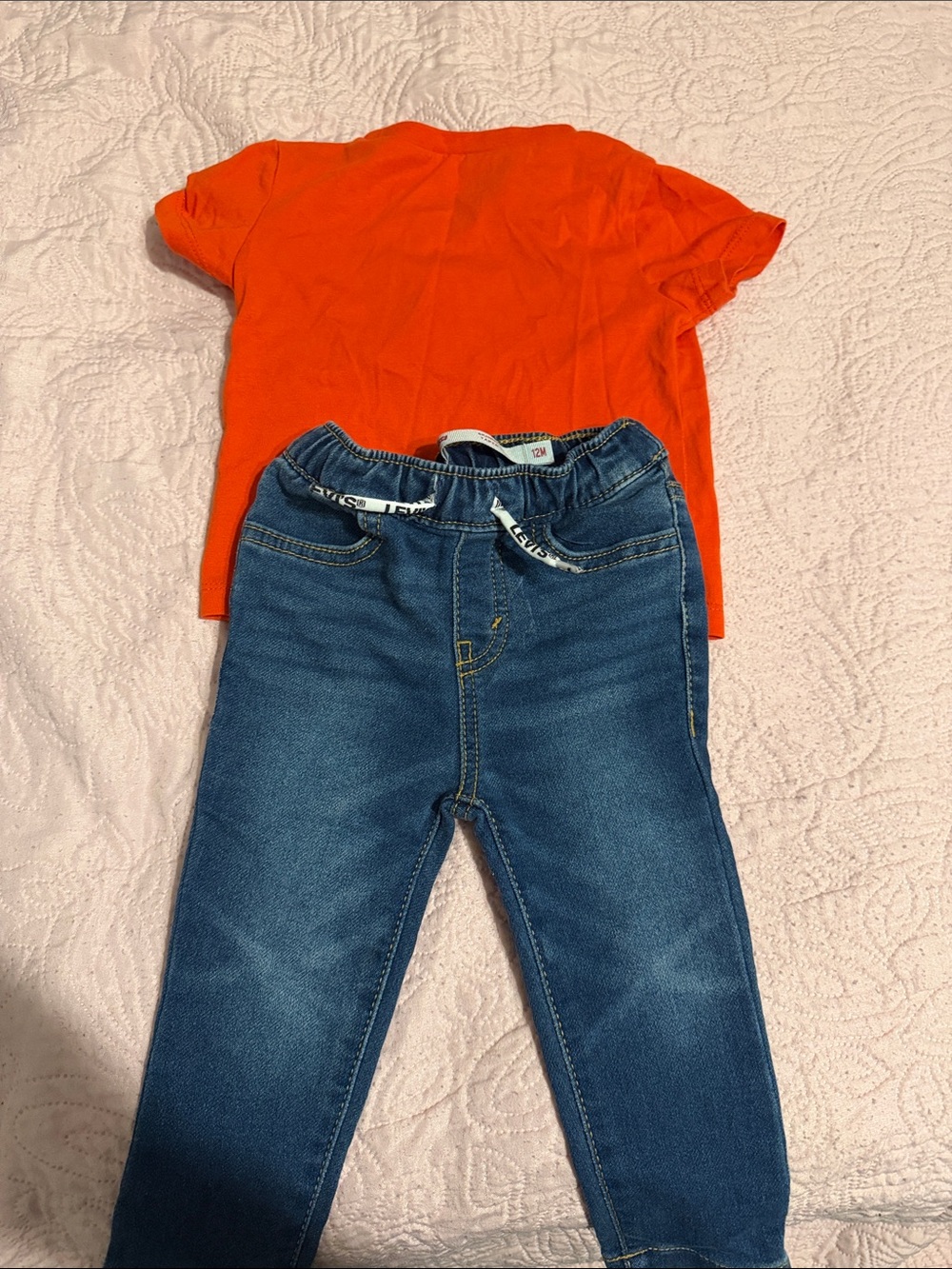 Children's Dark Blue Denim Pull-On Jeans - Picture 3 of 3